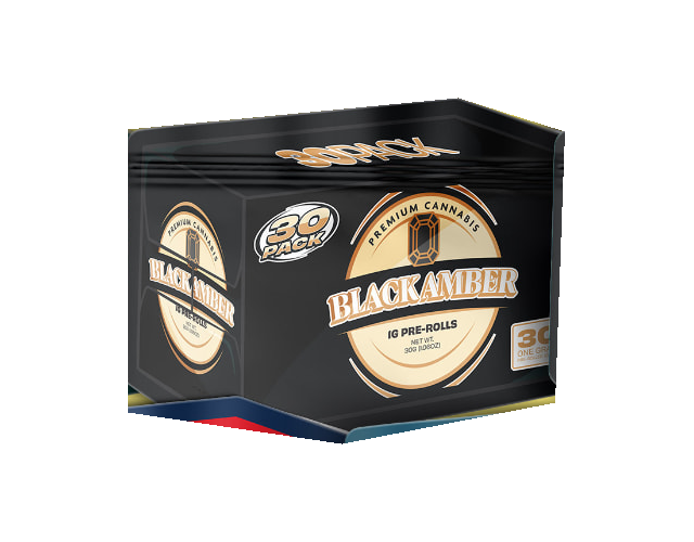 Black Amber 30PACK pre-roll carton