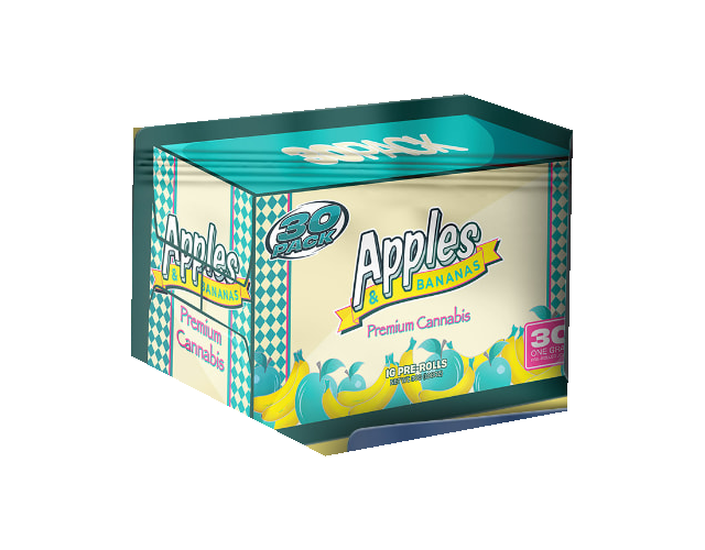 Apples & Bananas pre-roll box